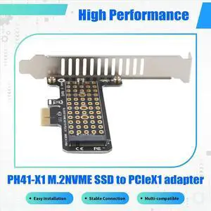 PH41-X1 M.2NVME SSD to PCIeX1 Transfer Expansion Card Expansion Supports PCIe4.0 PH41-X1 M.2NVME SSD to PCIeX1 Transfer Expansion Card Expansion Supports PCIe4.0