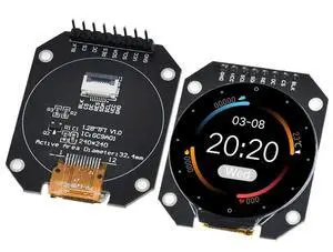 TFT Display 1.28 Inch TFT LCD Display Module Round RGB 240x240 GC9A01 Driver 4 Wire SPI Interface 240x240 TFT Display 1.28 Inch TFT LCD Display Module Round RGB 240x240 GC9A01 Driver 4 Wire SPI Interface 240x240