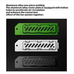 For Slim M.2 SSD Expansion Slot SSD Heatsink SSD Cooler Dust Cover Heat Dissipation Breathable Hole Cover B For Slim M.2 SSD Expansion Slot SSD Heatsink SSD Cooler Dust Cover Heat Dissipation Breathable Hole Cover B