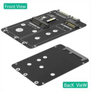 M.2 NGFF/MSATA to SATA3 2-in-1 SSD Solid-State Drive 2.5-Inch Hard Drive Enclosure Adapter Card M.2 NGFF/MSATA to SATA3 2-in-1 SSD Solid-State Drive 2.5-Inch Hard Drive Enclosure Adapter Card