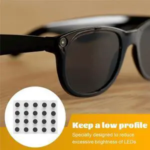 20pcs Glasses LED Light Cover Sticker for and , Anti-Glare Privacy Design 20pcs Glasses LED Light Cover Sticker for and , Anti-Glare Privacy Design