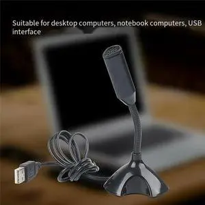 USB Laptop Microphone Voice Mic High Sensitivity Mini Studio Speech Mic Stand with Holder Gaming Conference for PC,Black USB Laptop Microphone Voice Mic High Sensitivity Mini Studio Speech Mic Stand with Holder Gaming Conference for PC,Black