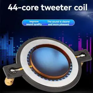 Audio Speaker 44 Core 44.4mm Tweeter Treble Voice Coil Replacement Diaphragm High Pitched Membrane Round Dome Speaker Audio Speaker 44 Core 44.4mm Tweeter Treble Voice Coil Replacement Diaphragm High Pitched Membrane Round Dome Speaker