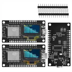 ESP8266 V3 Development Board with 0.96 Inch OLED Display CH340 ESP-12F Module Parts for /Micropython A ESP8266 V3 Development Board with 0.96 Inch OLED Display CH340 ESP-12F Module Parts for /Micropython A