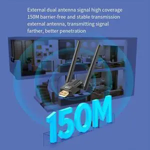 150 Meters Bt5.4 Bluetooth Adapter Free Drive Computer Usb Bluetooth Audio Headset Receiving Transmitter with Antena 150 Meters Bt5.4 Bluetooth Adapter Free Drive Computer Usb Bluetooth Audio Headset Receiving Transmitter with Antena