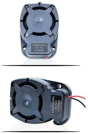Alarm Horn Siren Buzzer 12V Six-Tone 110 Points Small Size and Easy to Install High Decibel Flat Body Small Siren Horn Alarm Horn Siren Buzzer 12V Six-Tone 110 Points Small Size and Easy to Install High Decibel Flat Body Small Siren Horn