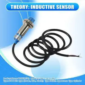 LJ18A3 - 8-Z / BX DC6-36V 8 mm Tubular Inductive PROXIMITY Sensor Switch Detector NPN LJ18A3 - 8-Z / BX DC6-36V 8 mm Tubular Inductive PROXIMITY Sensor Switch Detector NPN