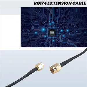 10m SMA Male to SMA Male M-M Connector Coaxial Pigtail RG174 Extension Cable Gold 10m SMA Male to SMA Male M-M Connector Coaxial Pigtail RG174 Extension Cable Gold