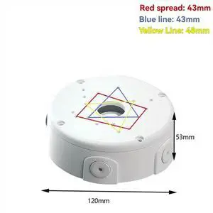 Camera Junction Box Cable Deep Base for Dome/IP Camera Waterproof Mount Bracket Plastic Base Surveillance Dome Brackets Camera Junction Box Cable Deep Base for Dome/IP Camera Waterproof Mount Bracket Plastic Base Surveillance Dome Brackets