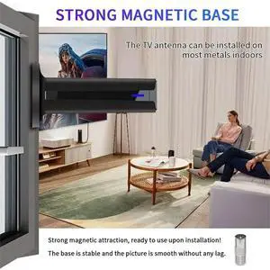 6000 Miles 25DBI Digital Antenna for TV Indoor with -Stick Base, 360°&Long Range Reception 4k 1080p for Local 6000 Miles 25DBI Digital Antenna for TV Indoor with -Stick Base, 360°&Long Range Reception 4k 1080p for Local