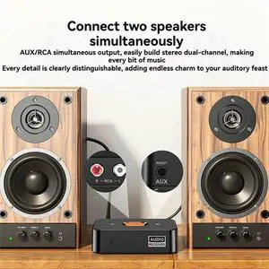 Bluetooth 6.0 Adapter Audio Transmitter Receiver 3.5MM AUX Hifi Music Stereo Sound Audio Receiver Bluetooth 6.0 Adapter Audio Transmitter Receiver 3.5MM AUX Hifi Music Stereo Sound Audio Receiver