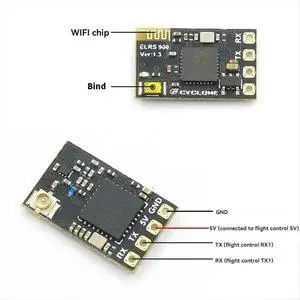 ELRS Receiver 2.4GHz NANO ExpressLRS Receiver CRSF with T-Type Antenna for RC FPV Traversing Drones Parts ELRS Receiver 2.4GHz NANO ExpressLRS Receiver CRSF with T-Type Antenna for RC FPV Traversing Drones Parts