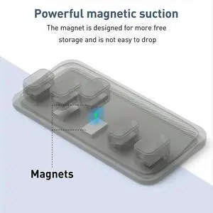 Magnetic Mouse Cable Wire Organizer Desktop Cable Clip Protector Cord Winder Row Plug Fixed USB Charging Line Holder Magnetic Mouse Cable Wire Organizer Desktop Cable Clip Protector Cord Winder Row Plug Fixed USB Charging Line Holder