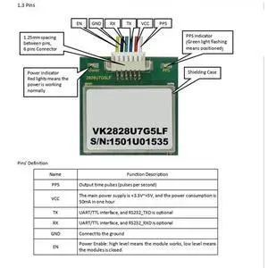 GPS Module with Antenna TTL 1-10Hz with FLASH Flight Control Model Aircraft(VK2828U8G5LF) GPS Module with Antenna TTL 1-10Hz with FLASH Flight Control Model Aircraft(VK2828U8G5LF)