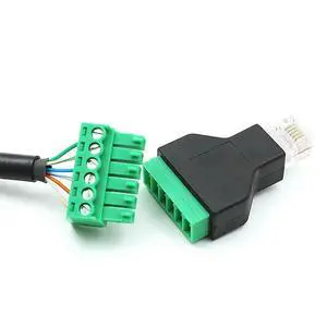 5 Pcs RJ12 Male to 6 Pins Screw Terminal Block Adapter for Cat3 Handset Cable Extension RJ12 6P6C Modular Connectors 5 Pcs RJ12 Male to 6 Pins Screw Terminal Block Adapter for Cat3 Handset Cable Extension RJ12 6P6C Modular Connectors