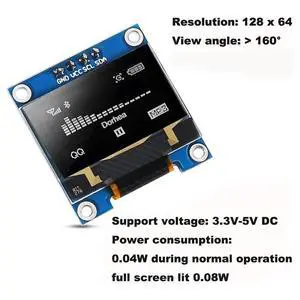 4pcs 0.96 Inch OLED Display Module 128x64 IIC Self- Screen Board White for 4pcs 0.96 Inch OLED Display Module 128x64 IIC Self- Screen Board White for