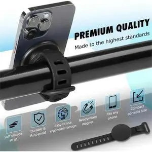 Magnetic Wrist Phone Holder Double Side Strong Magnet Bracket for Gym Running Cycling Driving Vlog Recording Tool Magnetic Wrist Phone Holder Double Side Strong Magnet Bracket for Gym Running Cycling Driving Vlog Recording Tool
