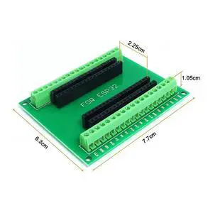2Pcs Breakout Board GPIO 1 Into 2 for 38PIN Narrow Version ESP--32 Microcontroller Development Board 2Pcs Breakout Board GPIO 1 Into 2 for 38PIN Narrow Version ESP--32 Microcontroller Development Board