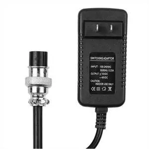 Mixing Console Mixer Power Supply AC Adapter 15V/48V 0.23A Universal 4-Pin Connector for 16 Channels Mixing US Plug Mixing Console Mixer Power Supply AC Adapter 15V/48V 0.23A Universal 4-Pin Connector for 16 Channels Mixing US Plug