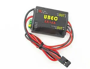 For RC Car Fixed Wing Airplane Robot Compatible 15-26V UBEC 8A+ 4A 5.2/6.0/7.4V/8.4V Servo Separate Power Supply Module For RC Car Fixed Wing Airplane Robot Compatible 15-26V UBEC 8A+ 4A 5.2/6.0/7.4V/8.4V Servo Separate Power Supply Module