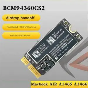 BCM94360CS2 Dual Band Card + NGFF M.2 Key A/E Adapter Card BT 4.0 802.11Ac Card for 11Inch A1465 13Inch A1466 BCM94360CS2 Dual Band Card + NGFF M.2 Key A/E Adapter Card BT 4.0 802.11Ac Card for 11Inch A1465 13Inch A1466