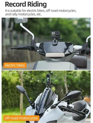 Motorcycle Windscreen Clamp Mount Accessories for Action GO Series Action Camera Motorcycle Windscreen Clamp Mount Accessories for Action GO Series Action Camera
