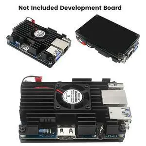 For 3 Aluminum Case with Cooling Fan Development Board Protection Cooling Shell Passive Cooling Enclosure For 3 Aluminum Case with Cooling Fan Development Board Protection Cooling Shell Passive Cooling Enclosure