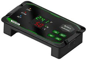 DC7-100V Voltage Capacity Tester Indicator Monitor Coulometer with Temperature Sensor DC7-100V Voltage Capacity Tester Indicator Monitor Coulometer with Temperature Sensor