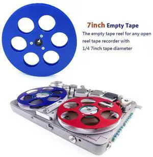 7 Inch Reel to Reel Tape Recorder 6 Hole Empty Open Reel for 1/4 Reel to Reel Tape Recorder D 7 Inch Reel to Reel Tape Recorder 6 Hole Empty Open Reel for 1/4 Reel to Reel Tape Recorder D