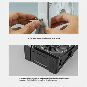 Multi-Purpose Fan Mount Stand PC Case External Cooling Fans Bracket for 120 & 140mm PC Fans, 360 Degrees Rotation White Multi-Purpose Fan Mount Stand PC Case External Cooling Fans Bracket for 120 & 140mm PC Fans, 360 Degrees Rotation White