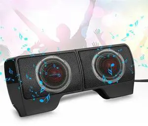 Mini Clip USB Stereo Speaker Sound Bar Clipon Speakers for Notebook Laptop Phone Music Player Computer Mini Clip USB Stereo Speaker Sound Bar Clipon Speakers for Notebook Laptop Phone Music Player Computer
