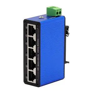 Industrial DIN-Rail 10/100/1000M 5 RJ45 Ports Gigabit Ethernet Switch Industrial DIN-Rail 10/100/1000M 5 RJ45 Ports Gigabit Ethernet Switch