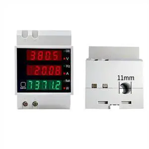 D52-2058 Wattmeter Din Rail Volt Current Meter Power Factor Digital Meter AC80-300V Multi-Function Kwh Hz Meter 0-100A,B D52-2058 Wattmeter Din Rail Volt Current Meter Power Factor Digital Meter AC80-300V Multi-Function Kwh Hz Meter 0-100A,B