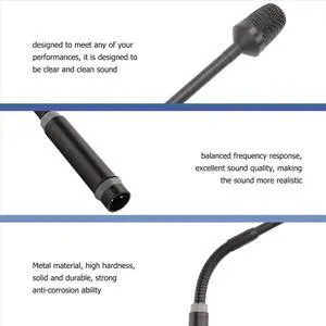 Professional Dynamic DJ Microphone for Mixer Dedicated Disc Shouting Microfone KTV Bar Gooseneck DJ Mic Professional Dynamic DJ Microphone for Mixer Dedicated Disc Shouting Microfone KTV Bar Gooseneck DJ Mic