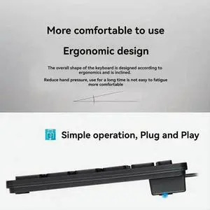 Compact Wired Keyboard USB - Ultra-Thin Keyboard for PC Mini Gaming Keyboard Black Compact Wired Keyboard USB - Ultra-Thin Keyboard for PC Mini Gaming Keyboard Black