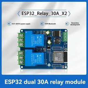 2-Channel Relay Module 30A --32E Development Board Module for Home Control DC7-28/5V 2-Channel Relay Module 30A --32E Development Board Module for Home Control DC7-28/5V