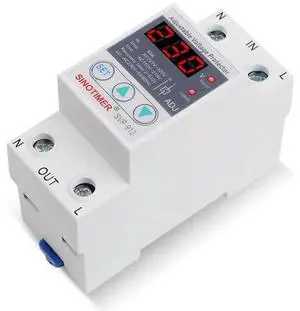 63A 230V 50/60Hz Din Rail Adjustable Automatic Recovery Over and Under Voltage Protector Voltage Protective Device 63A 230V 50/60Hz Din Rail Adjustable Automatic Recovery Over and Under Voltage Protector Voltage Protective Device
