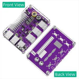 ATX 24Pin Power Supply Breakout Board Power Module Adapter with 12 Port USB 2.0 and QC 2.0/ 3.0 and 12V Output ATX 24Pin Power Supply Breakout Board Power Module Adapter with 12 Port USB 2.0 and QC 2.0/ 3.0 and 12V Output