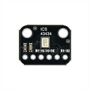 ICS-43434 I2S 3.3V MEMS Microphone Module Breakout Low Cost Low Pass Filter Mini-Module ICS-43434 I2S 3.3V MEMS Microphone Module Breakout Low Cost Low Pass Filter Mini-Module