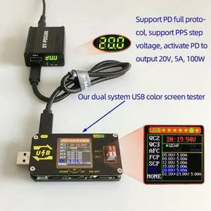 XY-PDS100 QC4.0 QC3.0 Type-C 5A 100W DC12-28V Mobile Phone Quick Charger for SCP FCP PD XY-PDS100 QC4.0 QC3.0 Type-C 5A 100W DC12-28V Mobile Phone Quick Charger for SCP FCP PD
