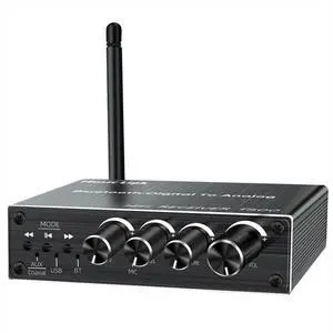 Bluetooth Audio Receiver Adapter 5.3 Player U Disk Microphone Amplifier Audio Speaker Converter with Remote Control Bluetooth Audio Receiver Adapter 5.3 Player U Disk Microphone Amplifier Audio Speaker Converter with Remote Control