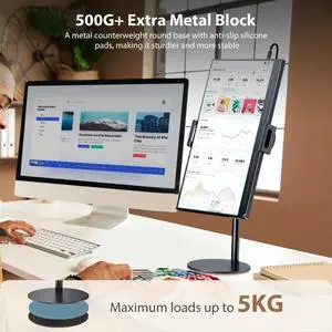 Monitor Tablet Holder Standing Adjustable Monitor Stand Height Tablet Bracket Desktop Clamp Stand Mount Black Monitor Tablet Holder Standing Adjustable Monitor Stand Height Tablet Bracket Desktop Clamp Stand Mount Black