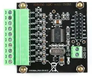 High Precision 24-Bit ADC ADS1256 Analog-To-Digital Conversion Board Module Data Acquisition Card Converter Board High Precision 24-Bit ADC ADS1256 Analog-To-Digital Conversion Board Module Data Acquisition Card Converter Board