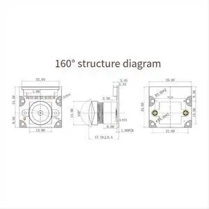 8MP Camera Module with Night Vision for 5 Camera IMX219 160 Degree Viewing Angle Interface Cam 8MP Camera Module with Night Vision for 5 Camera IMX219 160 Degree Viewing Angle Interface Cam