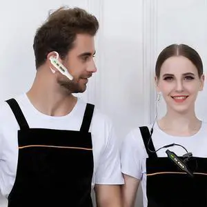 Ear-Mounted Walkie-Talkie Mini Headset 500 Square Feet Area Headset for Hotel Hotel Mini Headset,White Ear-Mounted Walkie-Talkie Mini Headset 500 Square Feet Area Headset for Hotel Hotel Mini Headset,White