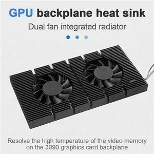 GPU Backplane Radiator Video Memory VRAM Radiator Panel Alloy Aluminum Cooling Backplate for 3090 3080 3070 Series GPU Backplane Radiator Video Memory VRAM Radiator Panel Alloy Aluminum Cooling Backplate for 3090 3080 3070 Series