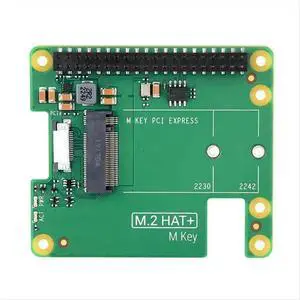For M.2 HAT+ Expansion Board Support Single Channel PCle2.0 Interface for 2230 2242 NVMe M.2 SSD For M.2 HAT+ Expansion Board Support Single Channel PCle2.0 Interface for 2230 2242 NVMe M.2 SSD