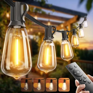 addlon 100FT Outdoor String Lights ST38 LED with Remote Waterproof Dimmable addlon 100FT Outdoor String Lights ST38 LED with Remote Waterproof Dimmable