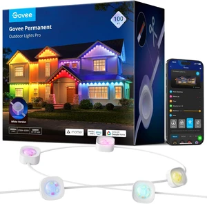Govee Permanent Outdoor Lights Pro, 100ft with 60 RGBIC LED Lights for Daily and Accent Lighting, 75 Scene Modes for Outdoor Decor, IP67 Waterproof, Works with Alexa, Google Assistant, Matter, White Govee Permanent Outdoor Lights Pro, 100ft with 60 RGBIC LED Lights for Daily and Accent Lighting, 75 Scene Modes for Outdoor Decor, IP67 Waterproof, Works with Alexa, Google Assistant, Matter, White