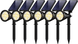 InnoGear 6 Solar Lights Outdoor Spot Garden Yard Landscape Flag, Warm White InnoGear 6 Solar Lights Outdoor Spot Garden Yard Landscape Flag, Warm White